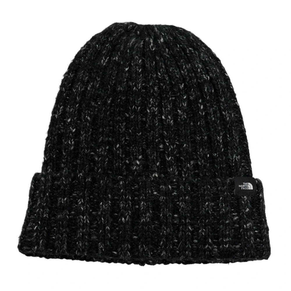 The North Face Chunky Ribbed Knit Beanie Black Marled Winter‎ Hat NF0A3FGS